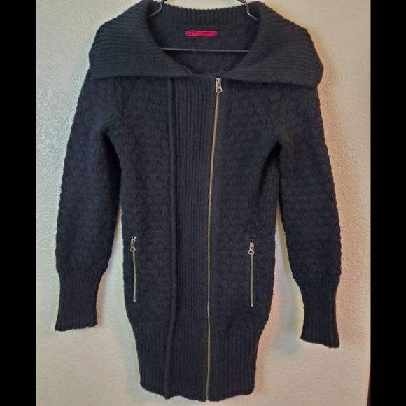 Velvet by Graham & Spencer Black Wool Long Coat - Picture 1 of 6